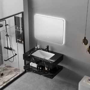 Badkamermeubel zwart marmerlook