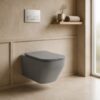 Prague Grey Hangtoilet - Lifestyle Close Up