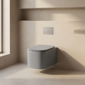 Berlin Hangtoilet met Softclose zitting - Mat Grijs