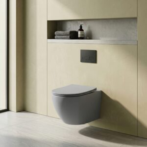 Toledo Hangtoilet met Softclose Zitting - Grijs